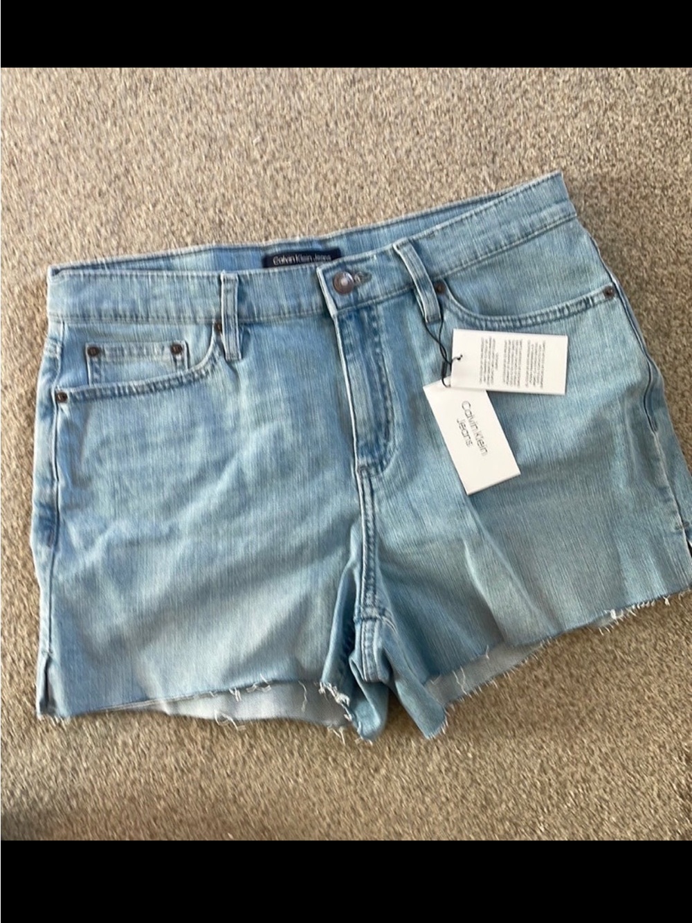 NWT Calvin Klein Light Wash Jean Shorts